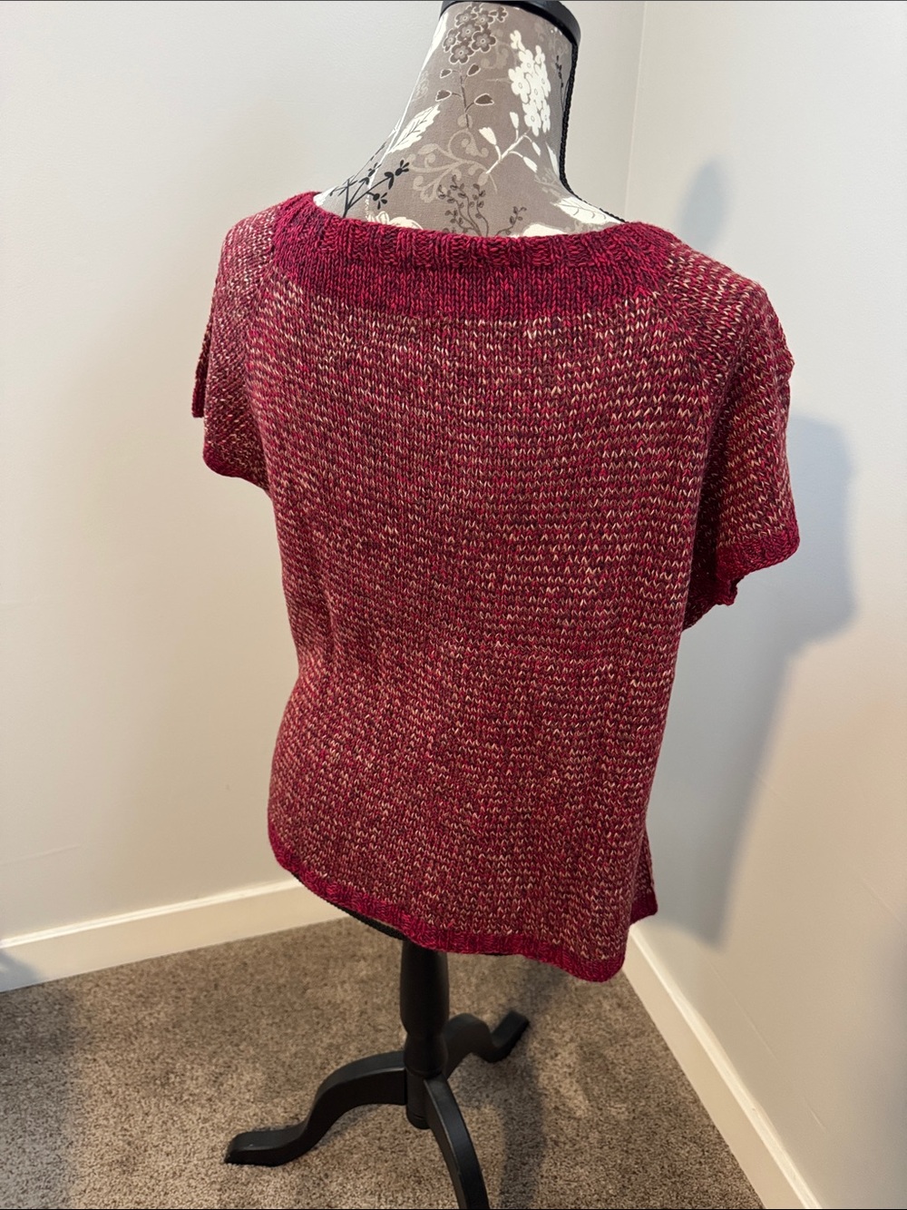 Hand knit Tree Ring Tee - Picture 2 of 3